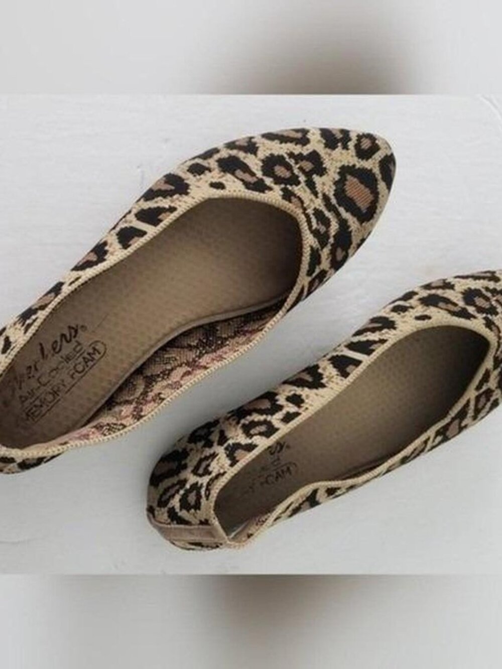 Skechers Animal Print Washable Knit Slip-Ons